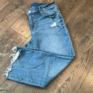 Express Light Blue Distressed Jeans
